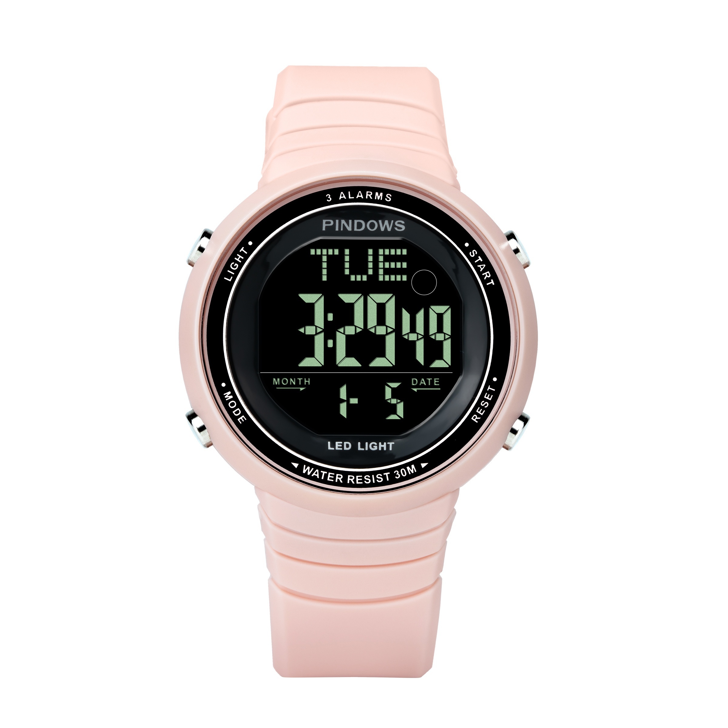 Waterproof digital outlet watch women's