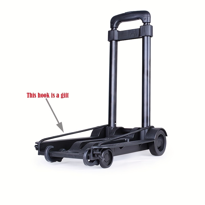 SELORSS Folding Hand Truck, 530 lbs Heavy Duty Luggage Cart, Foldable Dolly Cart for Moving, Utility Dolly Platform Cart with 6 Wheels for Travel