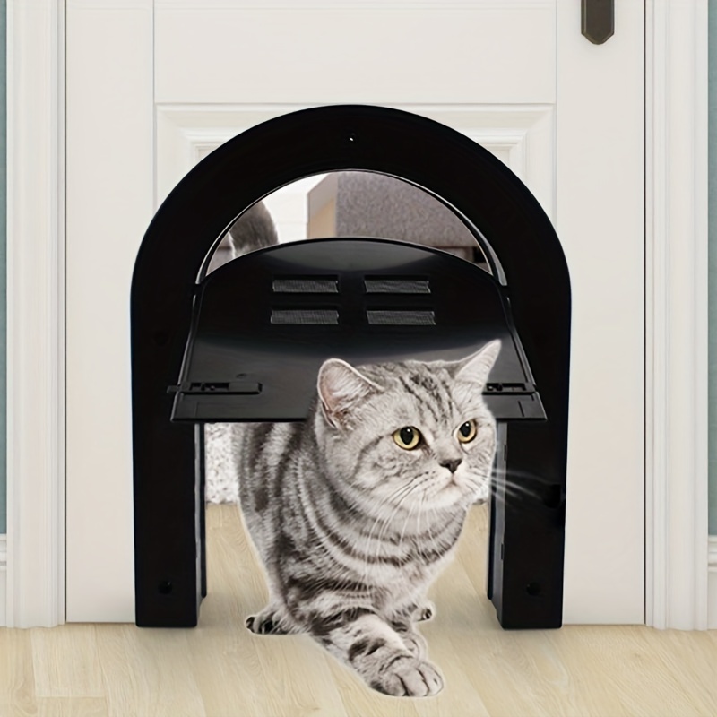  Puerta para gatos, puerta de seguridad para mascotas