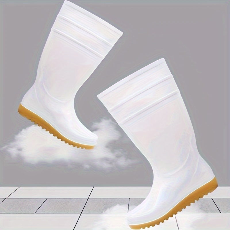 Rain Boots For Men, Waterproof Anti-Slipping Knee-high Rubber Boots For  Outdoor, Fishing Work And Garden Shoes