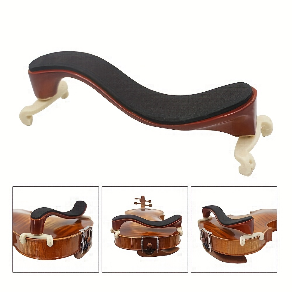 4/4 3/4 Stripes Solid Wood Violin Shoulder Rest Adjustable - Temu