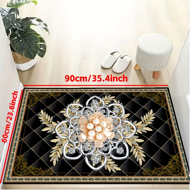 Black And White Diamond Rug Doormats Indoor Outdoor Rugs For - Temu United  Arab Emirates