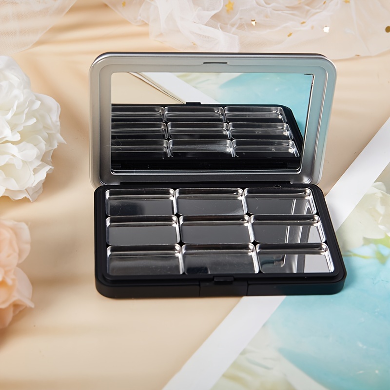 Organizador de sombra de ojos, Caja de almacenaje para maquillaje,  transparente, con 7 rejillas - AliExpress