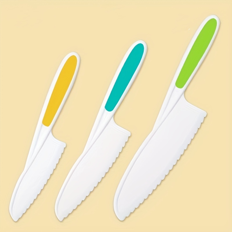 Kids Plastic Fruit Knife kitchen Baking Knife Set kids - Temu