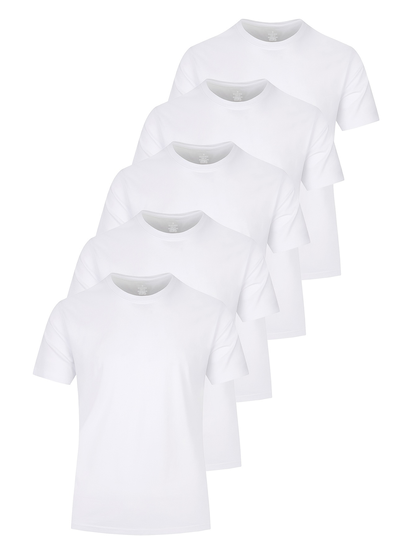  Fruit of the Loom Paquete de 5 camisetas blancas para niños,  talla L, color blanco, Blanco : Ropa, Zapatos y Joyería