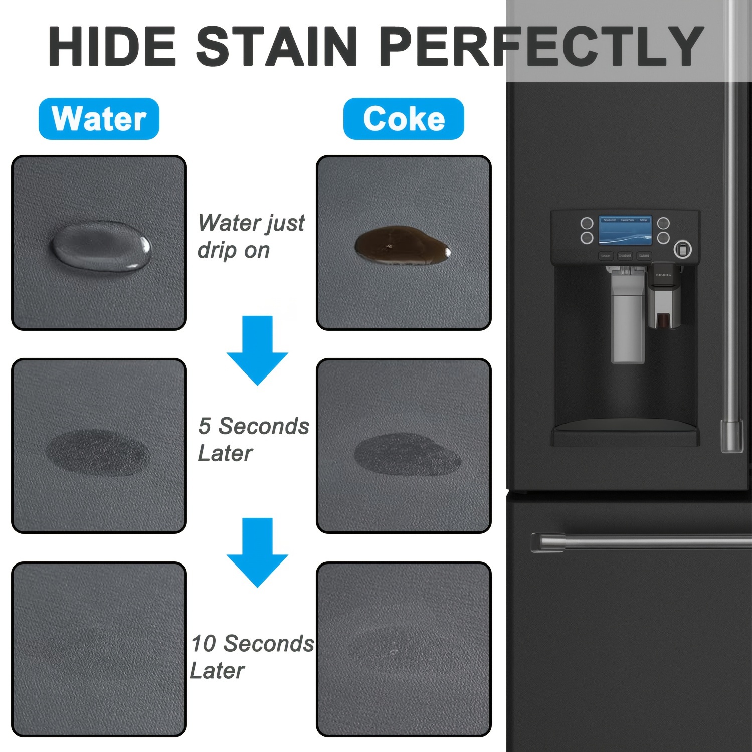 4 Pcs Water Dispenser Absorbent Pad Mini Fridge Freezer