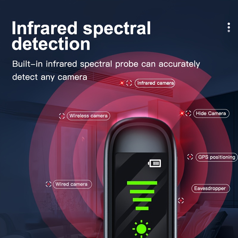 T66 Detector De Cámara Oculta Hotel Privacidad Seguridad Anti-disparo  Anti-rastreo Anti-grabación Anti-espía Detección De Equipo Gps Wifi  Detector De