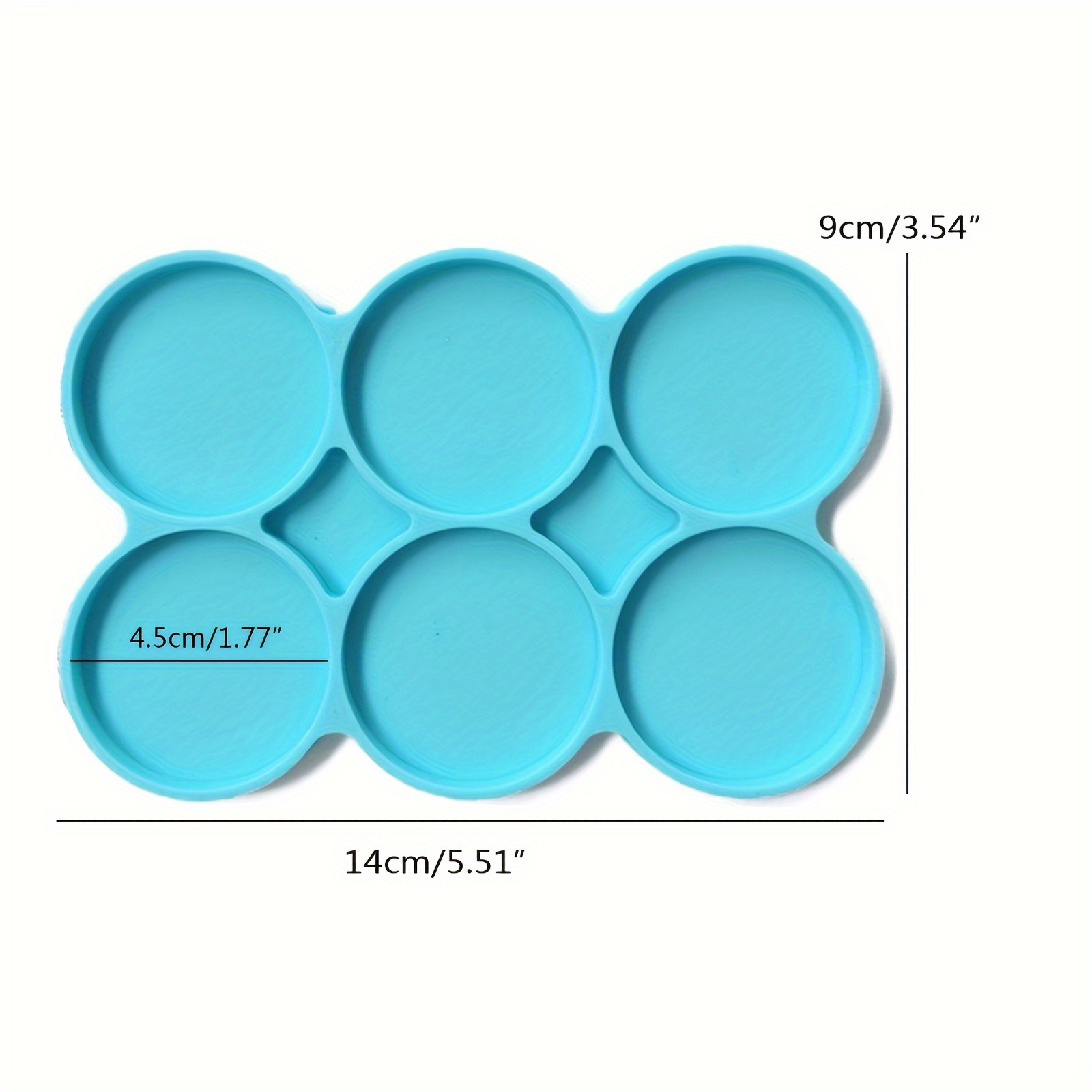 Round Silicone Cake Molds, 6 Pack Non-Stick Silicone Mold For Baking,  Cakes, Muffins And Resin Coasters - 4