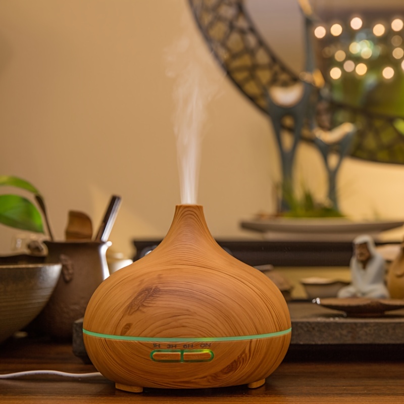 Ceramic Essential Oil Diffusers for Home, Premium Stone Diffusers for  Essential Oils Large Room, Beech Wood Base Ultrasonic Aromatherapy  Diffuser