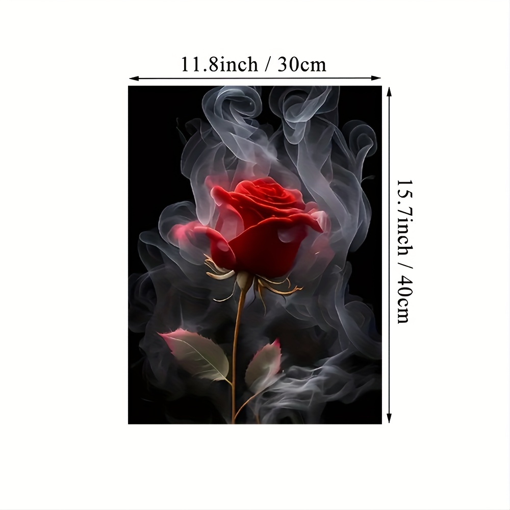 1pc Red Rose Canvas Wall Art Poster Black Background Aesthetic Floral Wall  Art Painting Blue Rose Flower Butterfly Rose Wings Wall Decorations For Living  Room Club Bedroom Home Decor Gift Ideas Wall