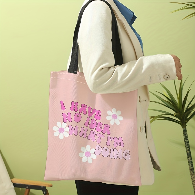 Pink Cotton Tote Reusable Carrier Bag