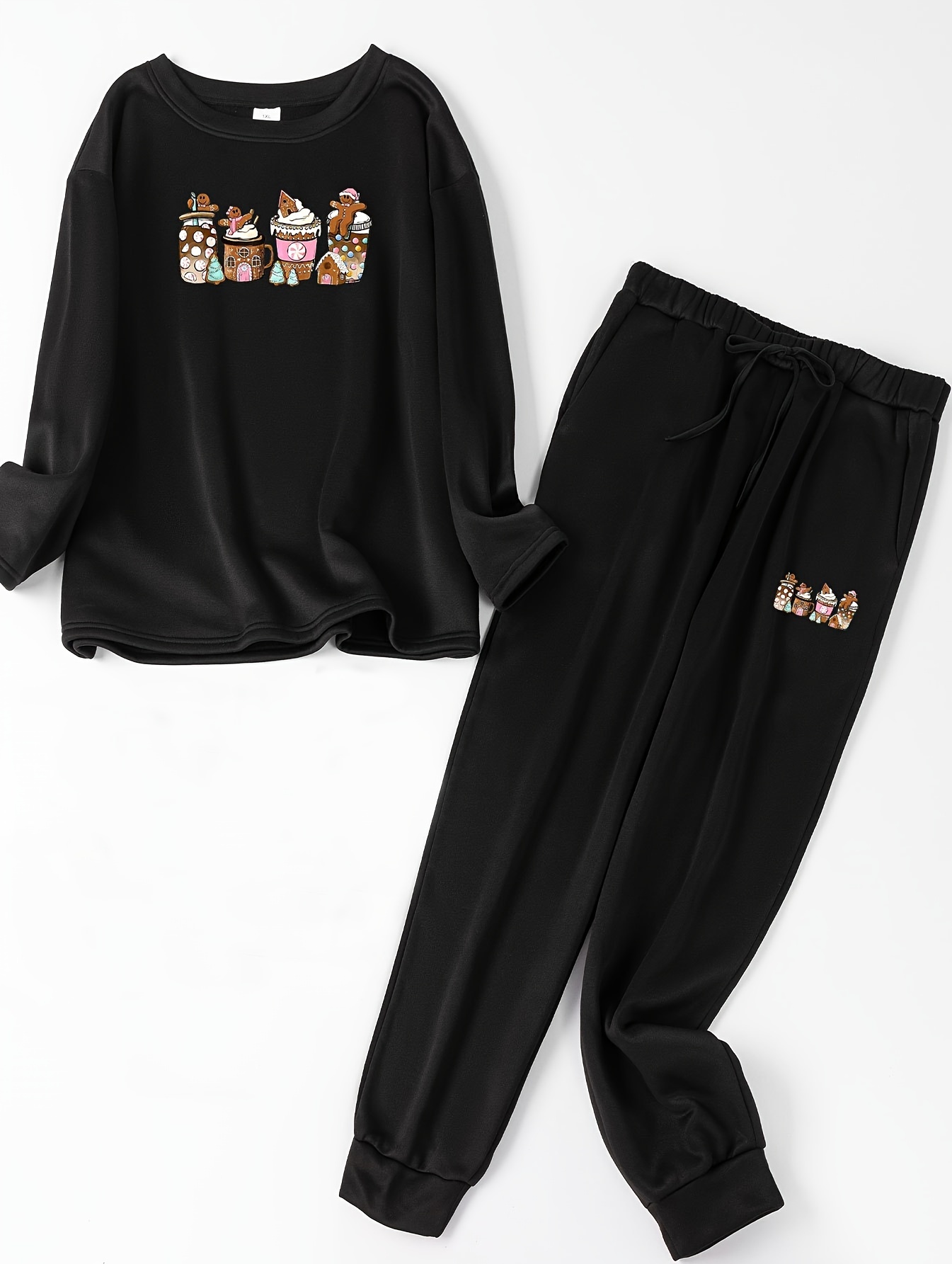 Gingerbread Man Lounge Set Long Sleeve Top & Joggers