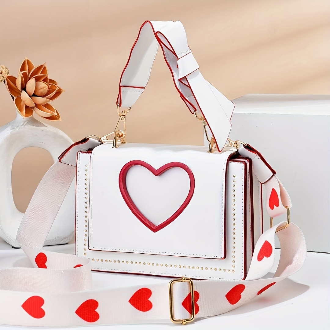 Girly Heart Square Shoulder Bag