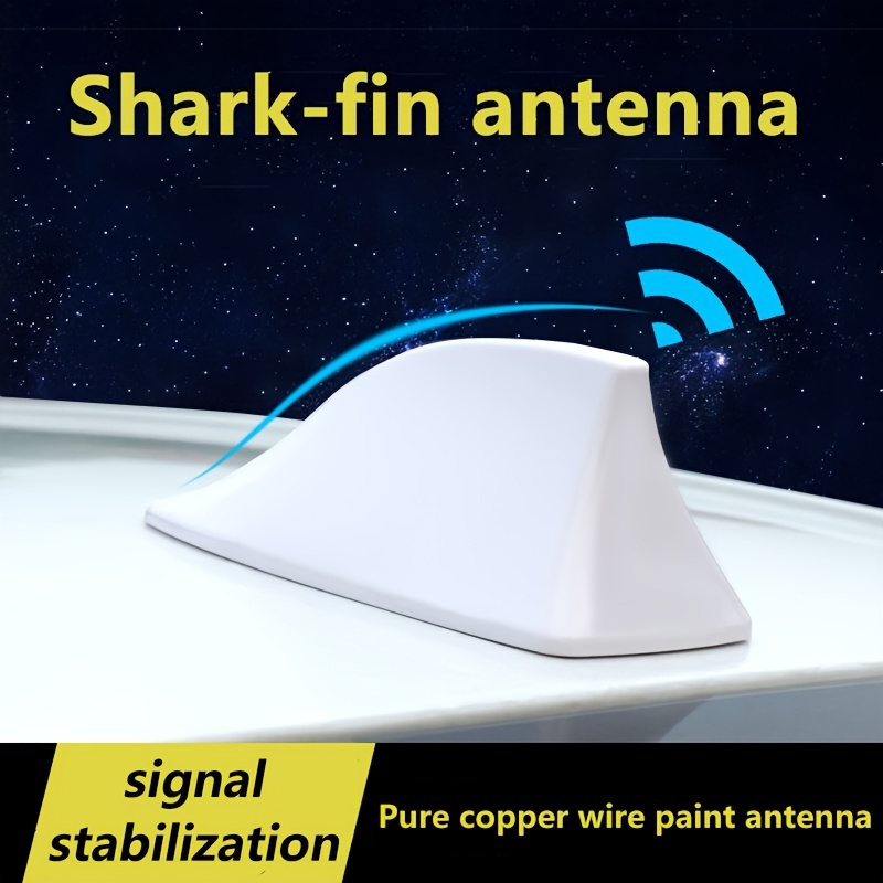 Decorazioni auto pinna di squalo Antenna tetto modificata coda con segnale  Radio Antenna senza punzonatura