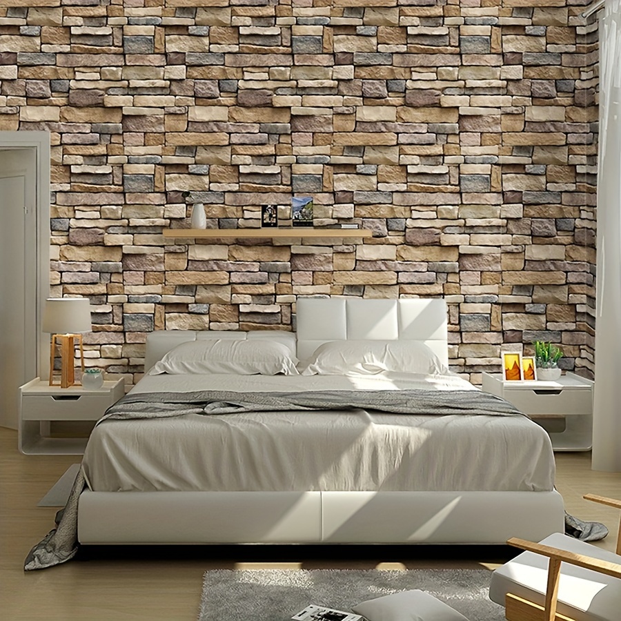 Comprar Adhesivo de pared 3D de 5m/10m, imitación de ladrillo, decoración  del hogar, papel tapiz autoadhesivo impermeable para sala de estar,  decoración de fondo de TV