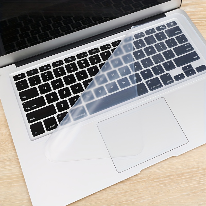 Protège Clavier Allemand Compatible Pour MacBook Pro 13/15 / inch , Premium  Qualité Ultra Slim Silicone Disposition blanc