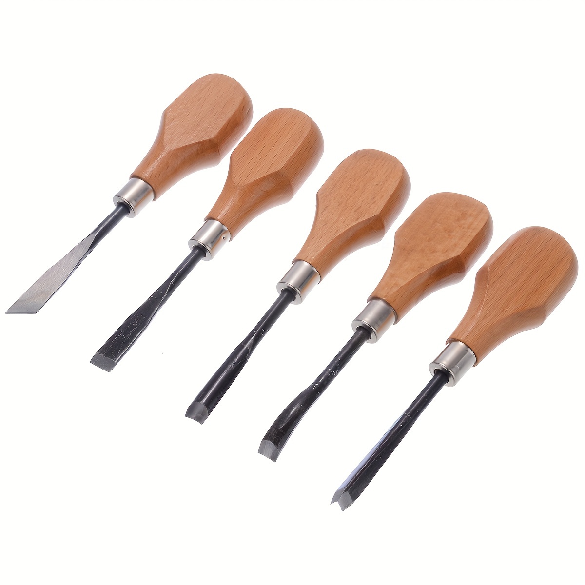 12PCS Wood Carving Hand Chisel Set Woodworking Professional Lathe Gouges  Tools