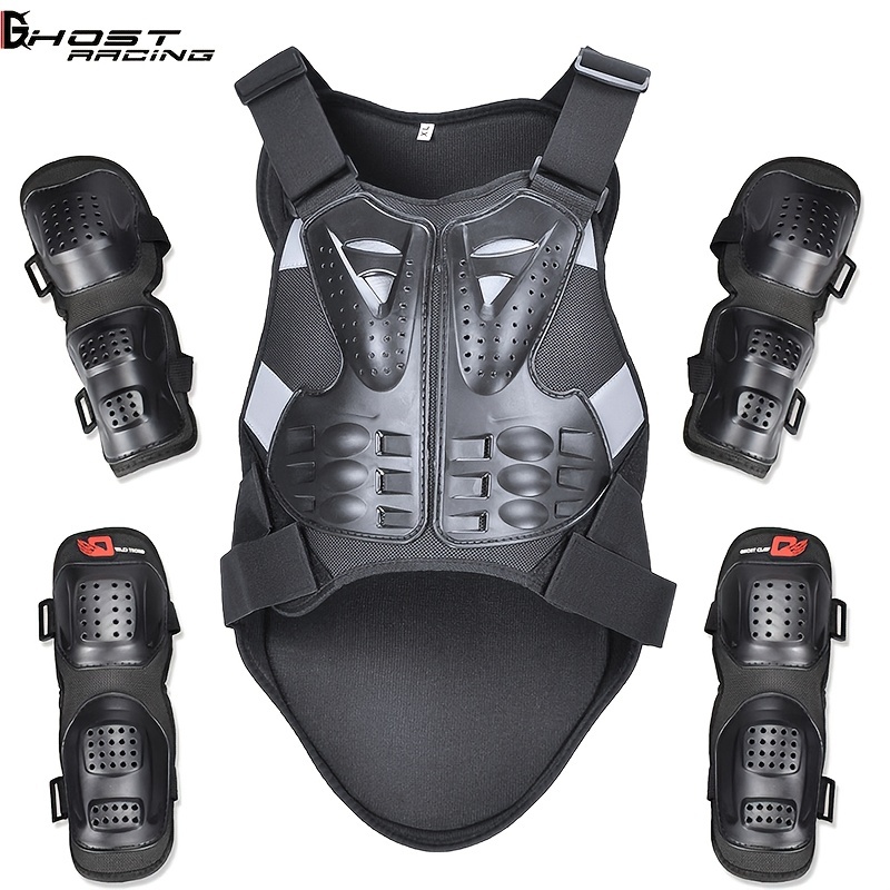 Road Motorcycle Knee Pads Elbow Pads Set Anti Fall Clothing Riding Clothing  Hard Shell Protective Motorcycle Vest - Automotive - Temu