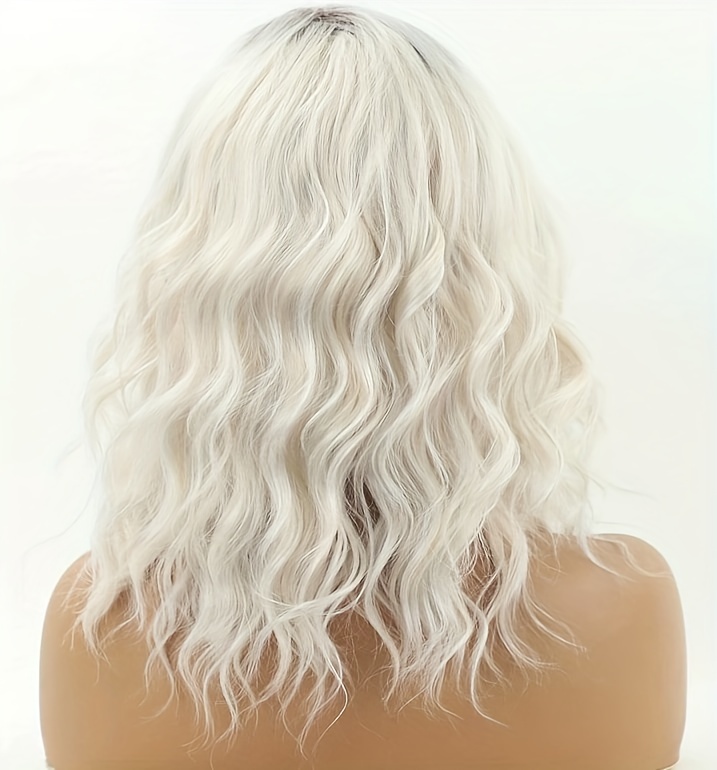 Medium curly 2024 blonde wig