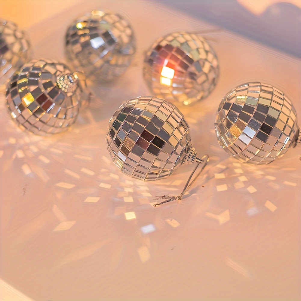 Mirror Disco Balls Set 70s Reflective Mini Disco Ball Decor