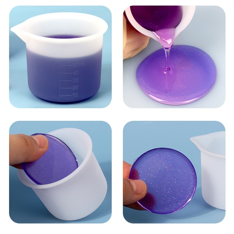 High Transparent Upgrade Thickened Silicone Measuring Cup - Temu