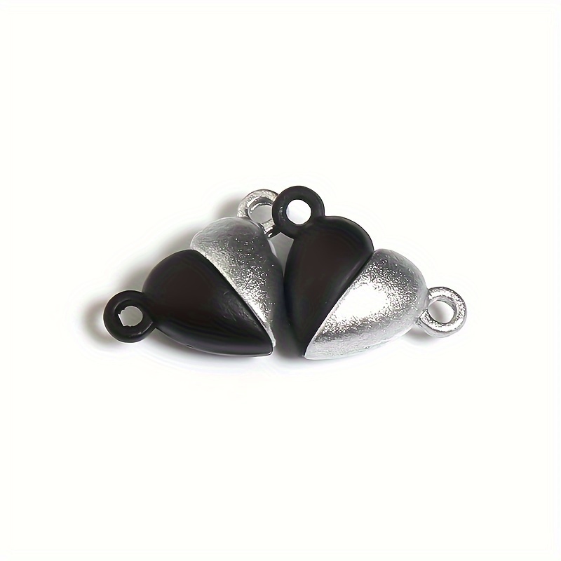 Heart Shaped Magnetic Clasps For Jewelry Golden Silvery - Temu