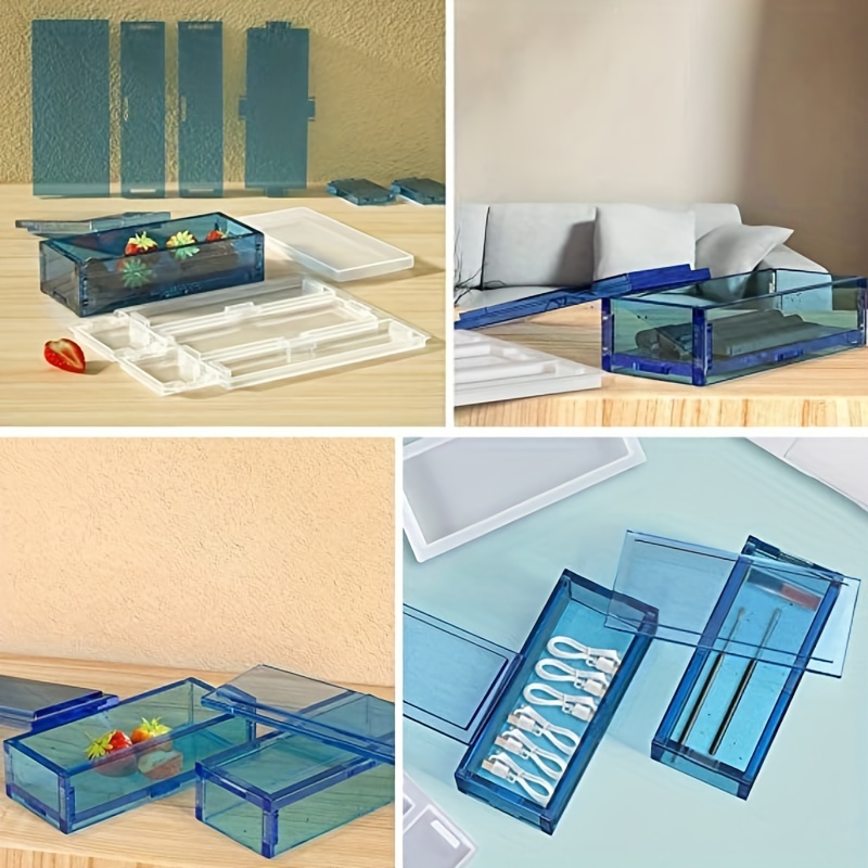 Domino Storage Box Resin Mold Resin Mold Domino Silicone - Temu