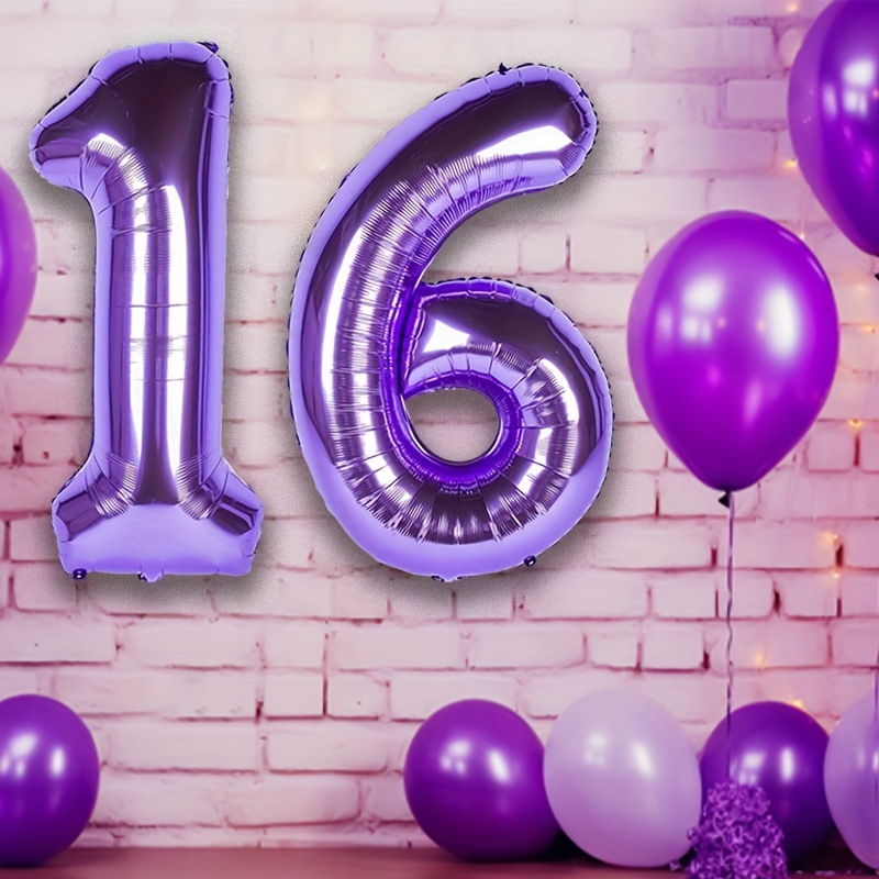 Ballon helium monstre violet - Decoration anniversaire enfant