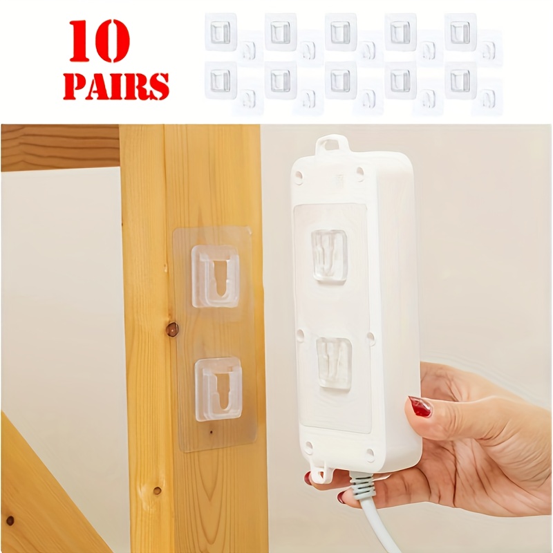Double-Sided Adhesive Wall Hooks Hangers Strong Transparent