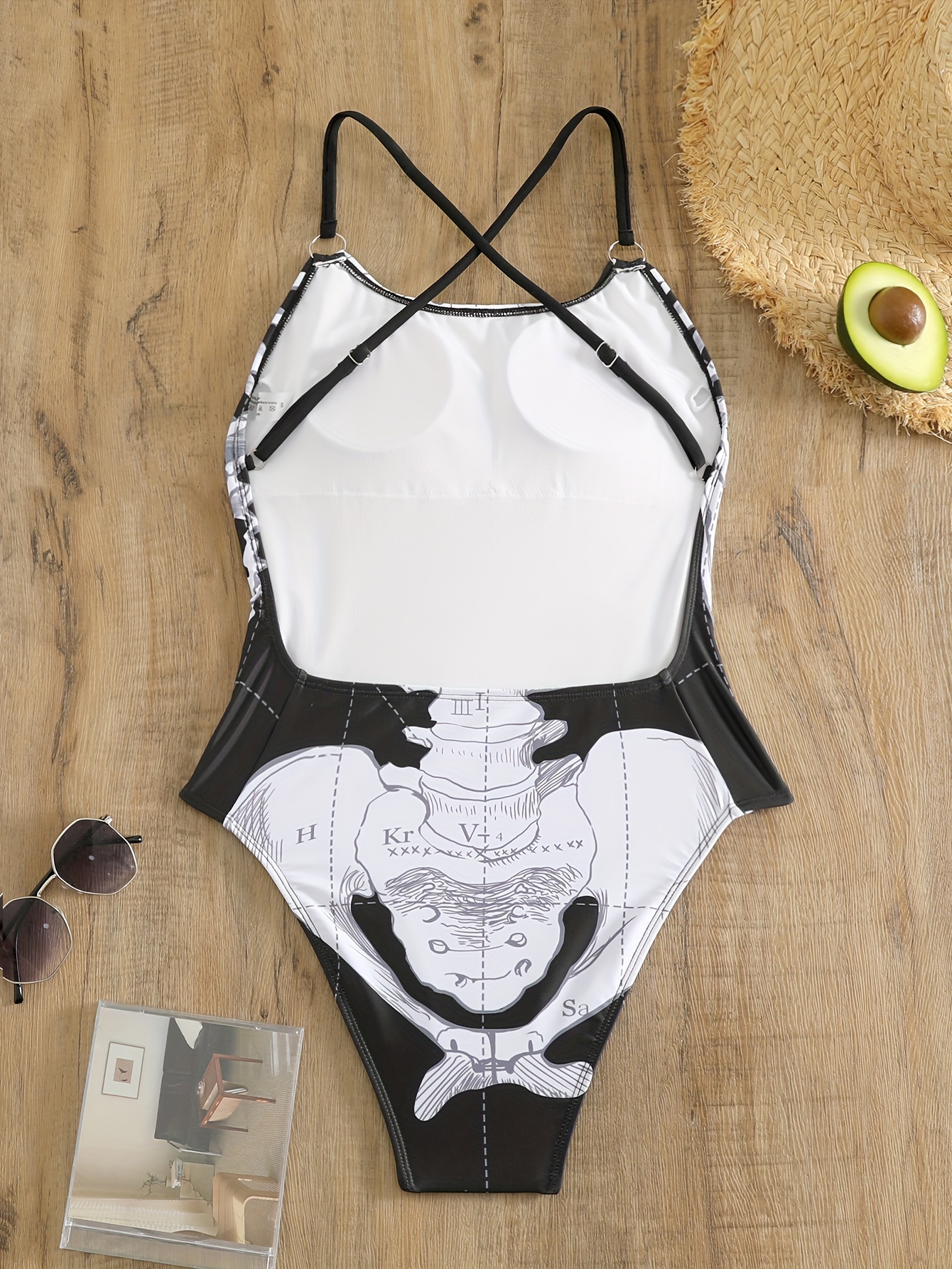 Gothic Style Swimsuits - Skeleton Pattern Bathing Suits