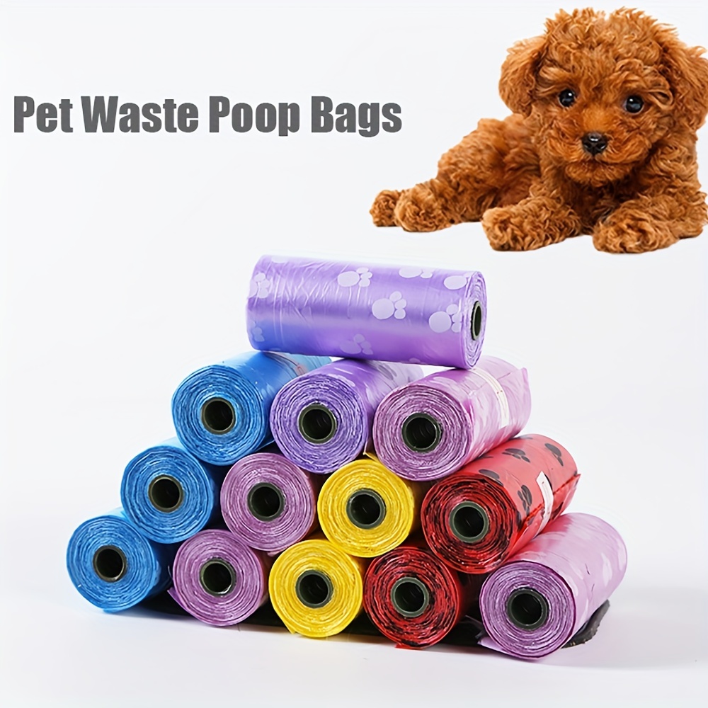 (15 Bags ) Dog Poop Bags With Portable Dispenser Pet Waste - Temu Canada