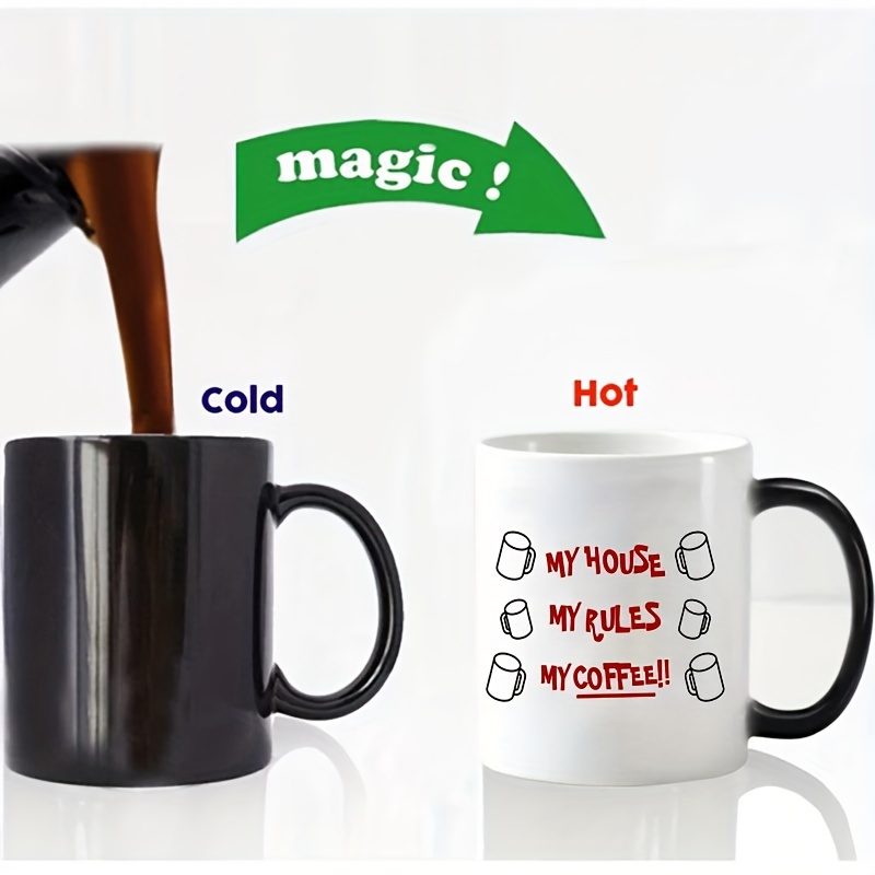 Color Changing Coffee Mug Cool Coffee Tea Magic Heat - Temu