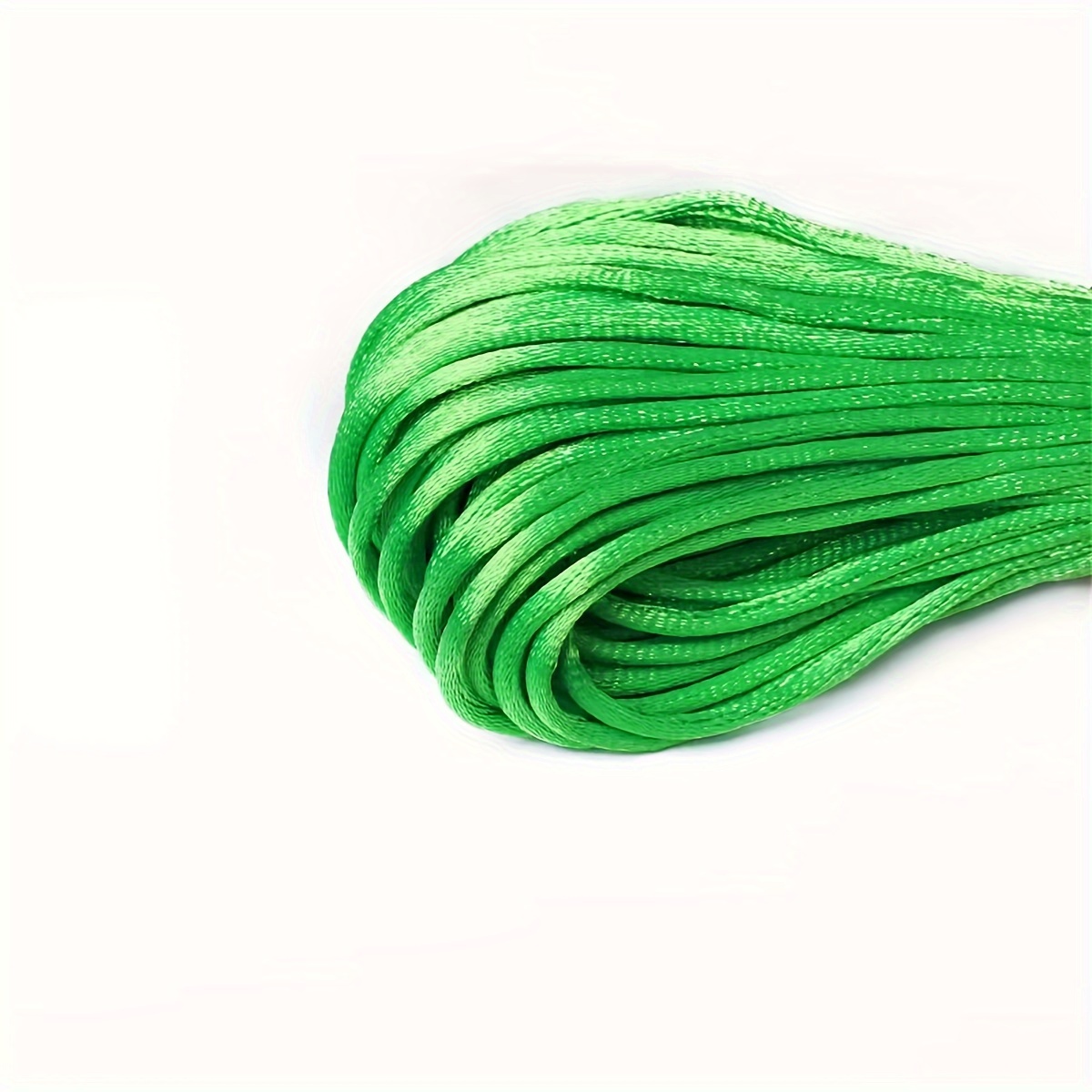 Cordelette En Satin Vert Foncé 5mm