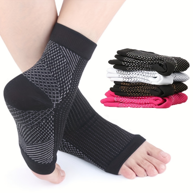 Rainbow Color Non slip Towel Bottom Yoga Socks Cozy 5 Toes - Temu Canada