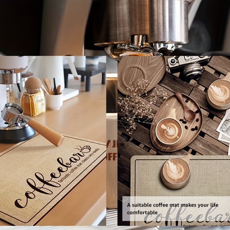 Coffee Maker Mat For Kitchen Counter Protector Retro - Temu
