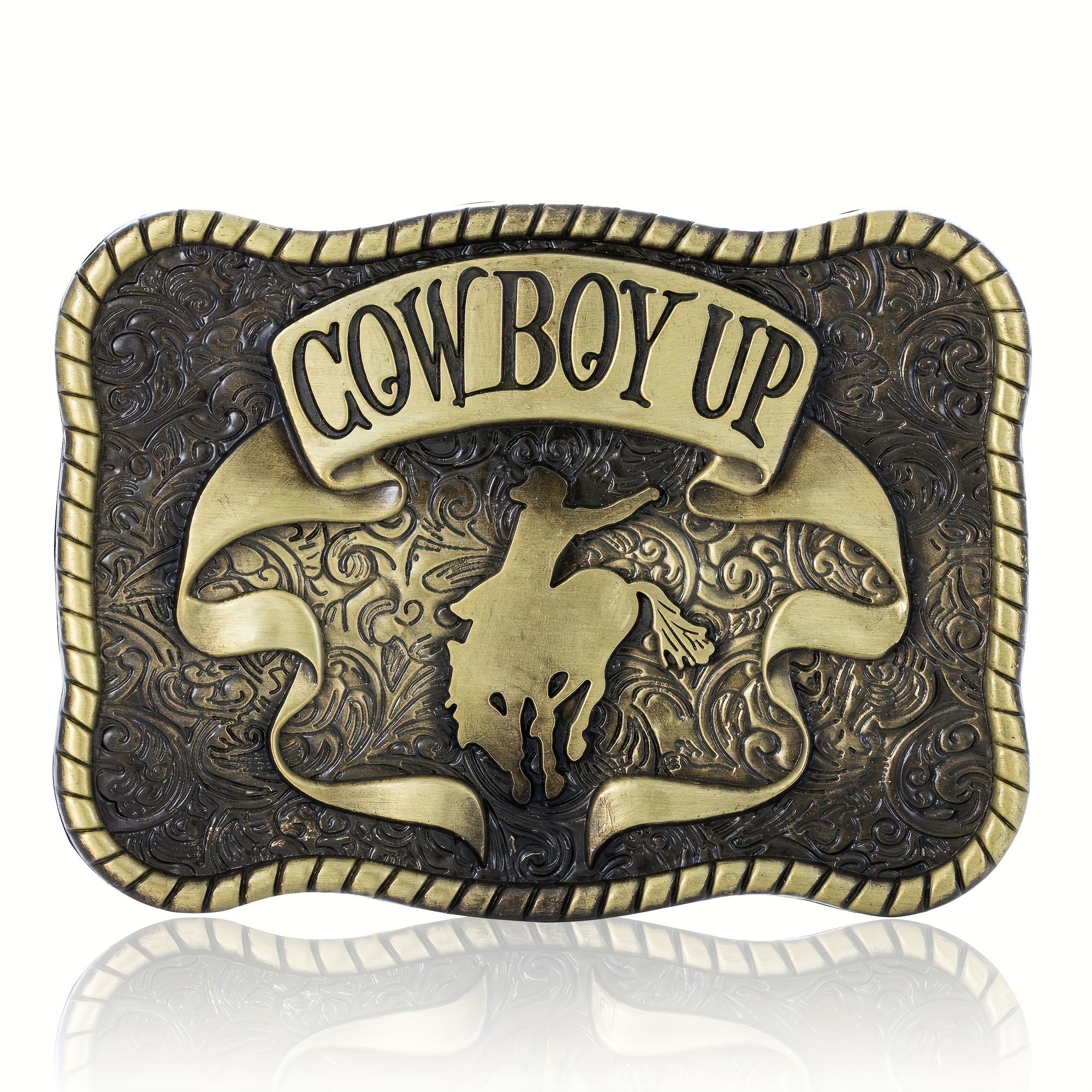 Cowboy up 2024 belt buckle