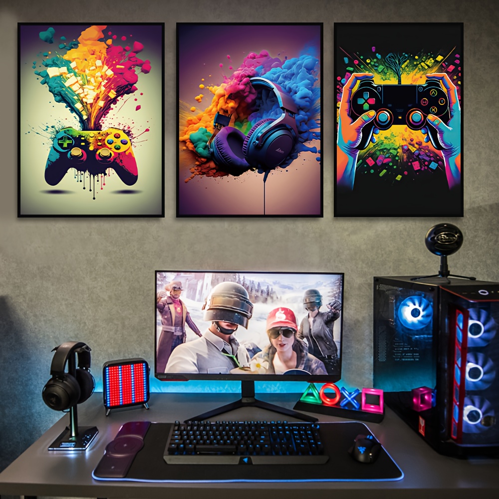 Gaming poster' Poster, picture, metal print, paint by PC Gaming