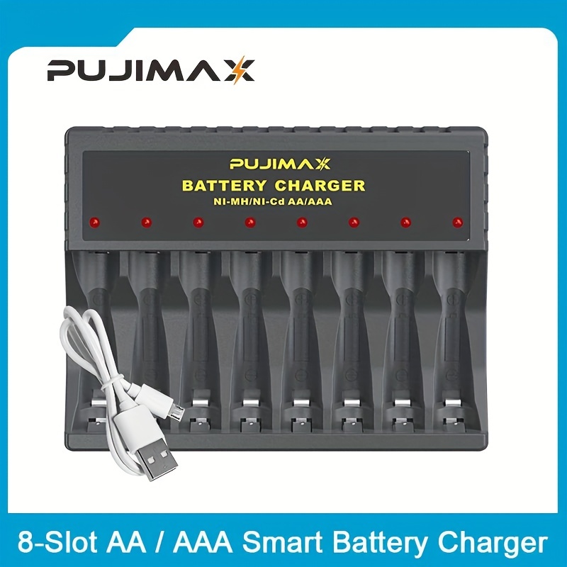 Baterías AAA de litio recargables, paquete de 4 unidades, batería AAA  recargable de 1100 mWh, batería AAA de iones de litio de 1.5 V, carga  rápida de