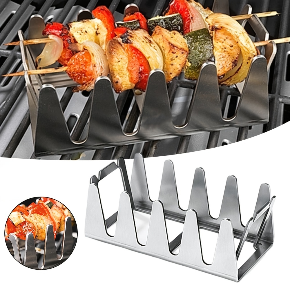 Folding Stainless Steel Grill Rack Mesh Portable Backpacking Camping Stove  Oven Campfire BBQ Grill Stand Barbecue Accessories