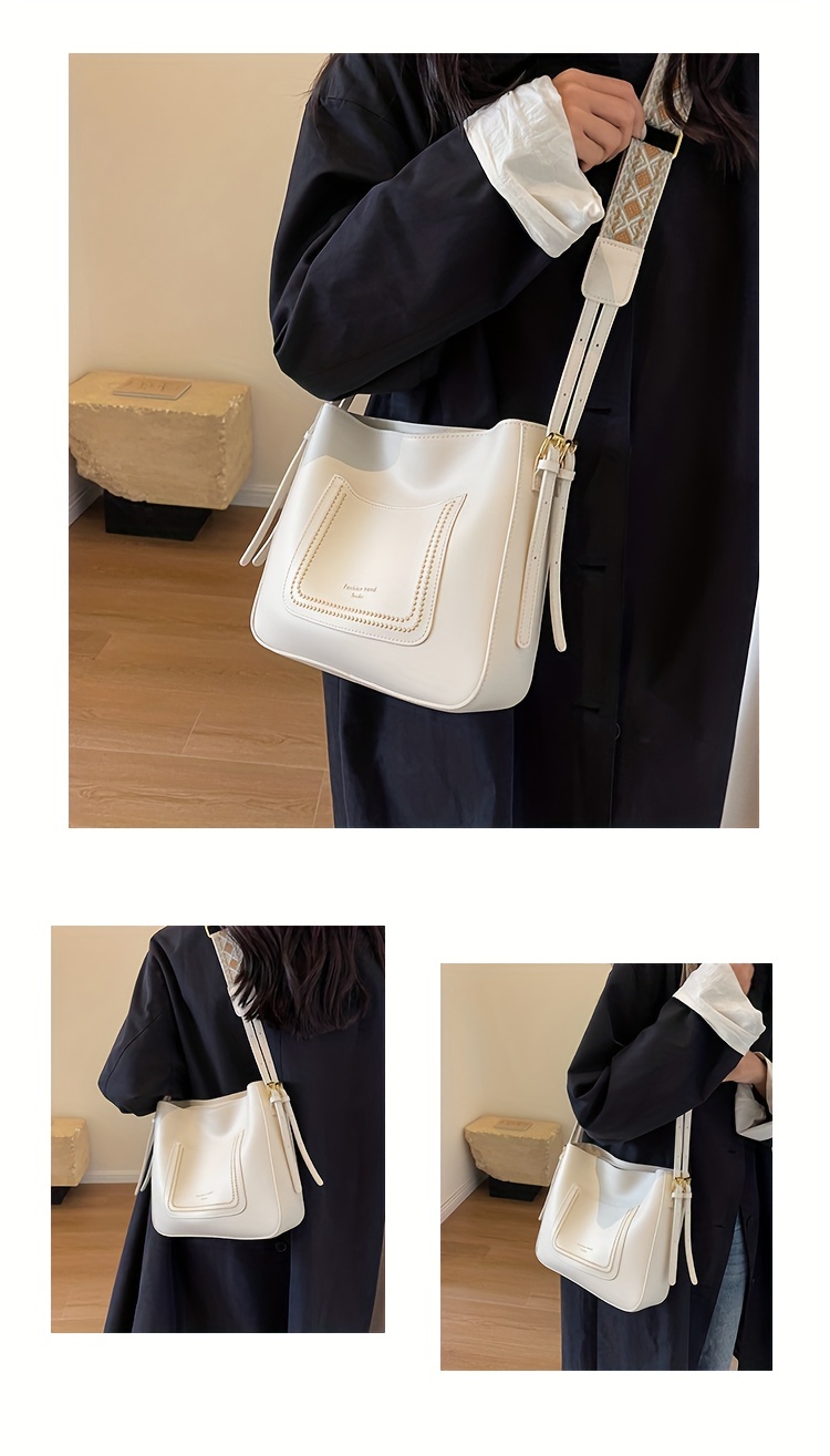 Liyuan&758 Casual Pu Leather Square Crossbody Bag, Solid Color Shoulder Bag,  Perfect Messenger Bag For Daily Use - Temu