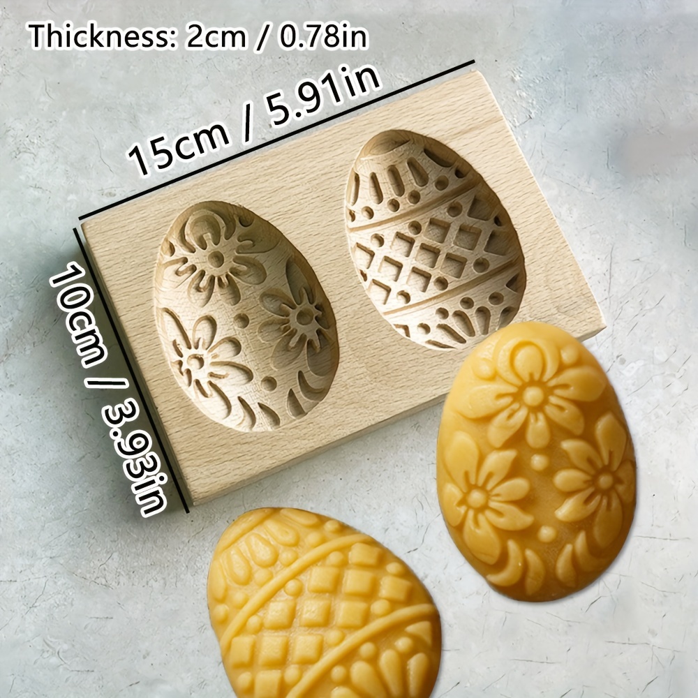 BFYDOAA Stampo per biscotti in legno intagliato con coniglietto pasquale  stampi da forno 3D goffratura biscotto timbro per strumenti di cottura fai  da te : : Casa e cucina