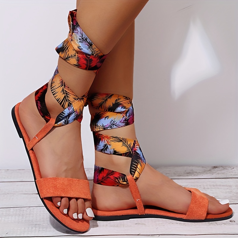 Women's Floral Flat Flip Flops Fashionable Open Toe Non Slip - Temu