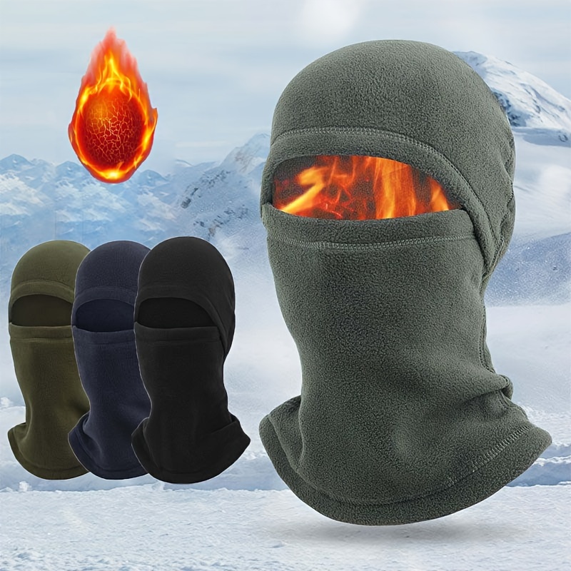 Acheter Cagoule polaire chaude d'hiver, casquette de sport d'hiver,  couvre-visage, cache-cou pour le cyclisme et le ski
