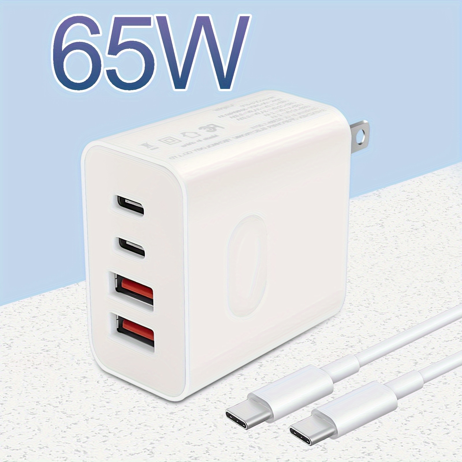 iPad Charger iPhone Charger [MFi Certified] 12W USB Wall Charger Foldable  Portable Travel Plug with USB Charging Modem Cables Compatible with iPhone