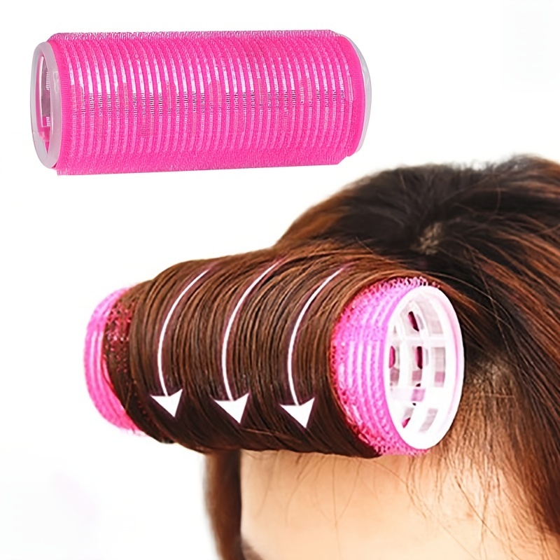 Self Grip Hair Rollers Set for DIY Bangs Medium Short Hair