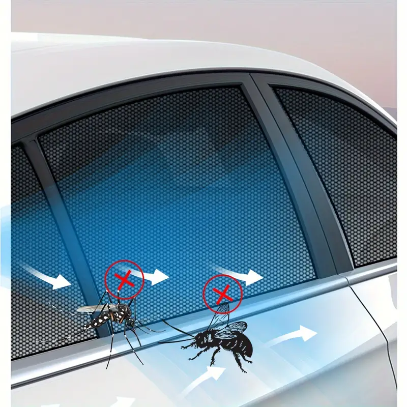 4pcs Auto Fensterabdeckung Set Anti moskito Auto Vorhänge - Temu
