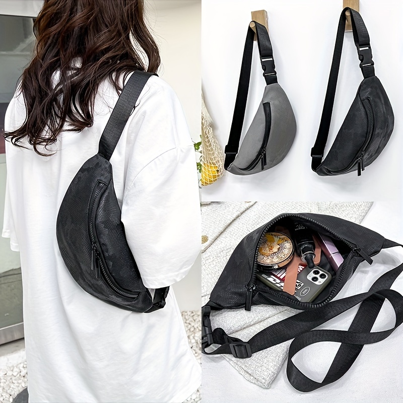 Fashion Women's Leather Chest Bag Crossbody Sling Pack Bag For Women