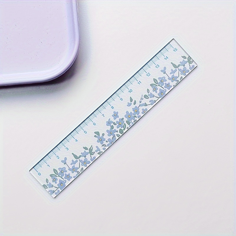 Ruler Clear Plastic Ruler Apply To Rulers For Students And - Temu