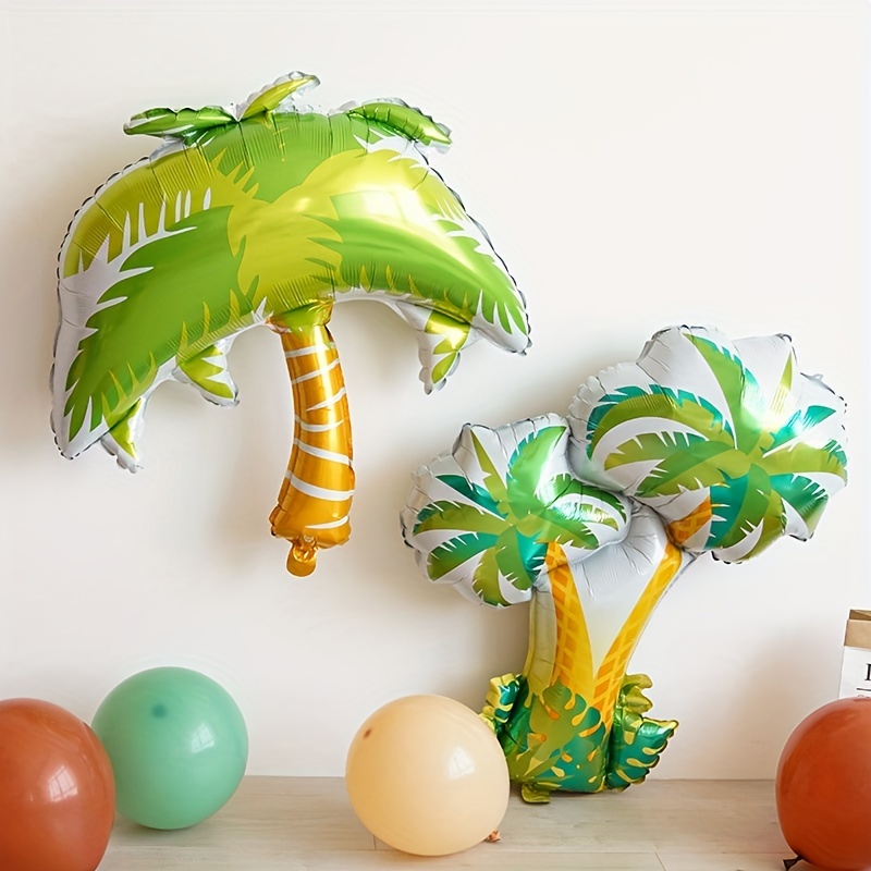 Tropical Rainforest Theme Balloon Palm Tree Coconut Tree Large Leaf For ...