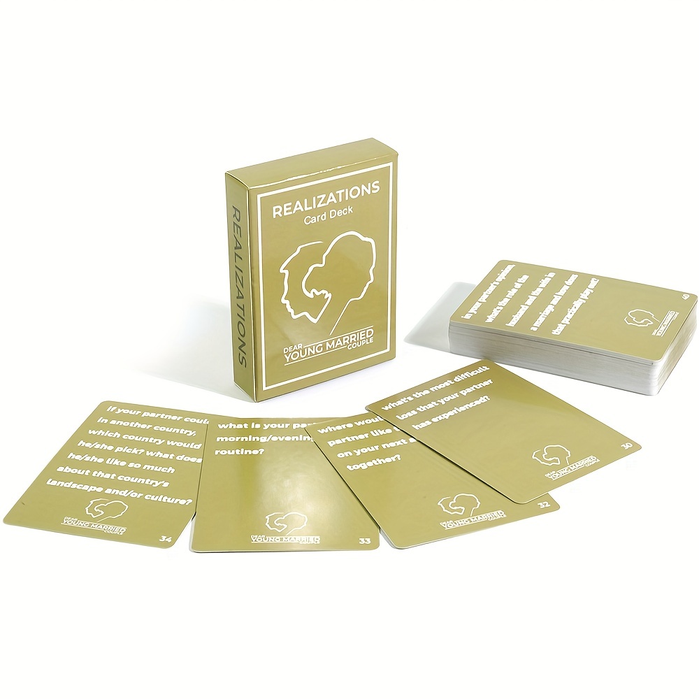 Realizations Card Deck Fun Game Couples 52 Questions See Temu